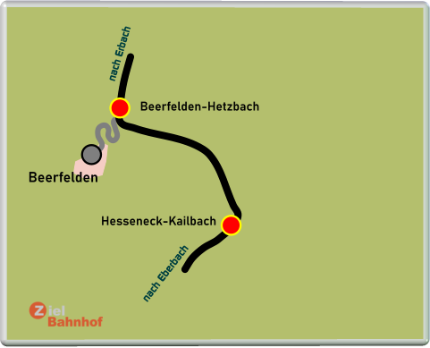 Beerfelden-Hetzbach Beerfelden Hesseneck-Kailbach nach Erbach nach Eberbach